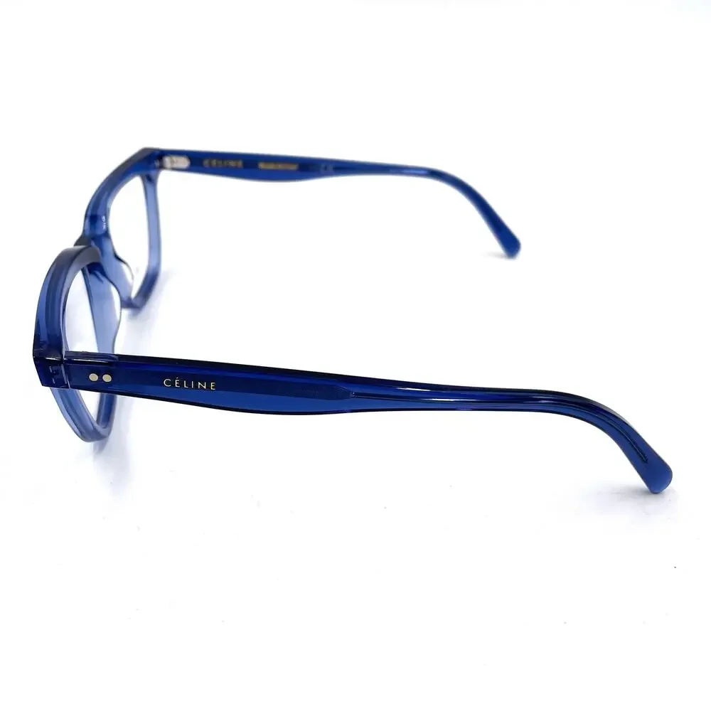 Celine Eyeglasses Blue Crystal Frames‎ Full Rim Square Optical CL50009I